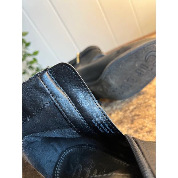 Circus Sam Edelman Jolie Black Fringe Ankle Boots Womens 8 Boho Moto Biker - Picture 5 of 10